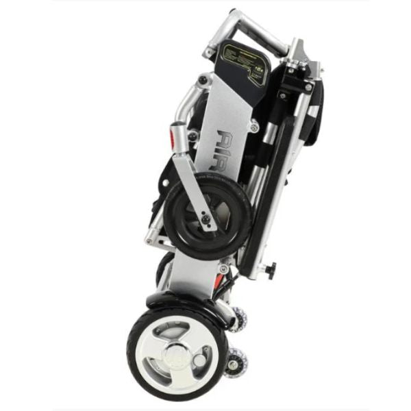 Air Hawk Folding Lightweight Powerchair White Folded