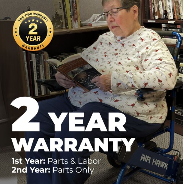 Air Hawk Folding Lightweight Powerchair 2-Year Warranty