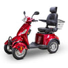 Bespoke Prestige Mobility Scooter in Red Front Left View