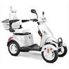 Bespoke Prestige Mobility Scooter in White with White Seat and White Wheel Rims