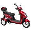 Bespoke Regal 3-Wheel Scooter in Red with Black Seat and White Rim