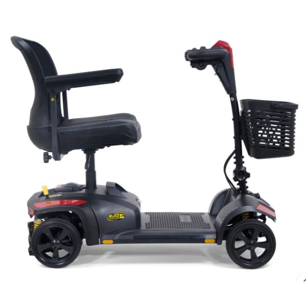 Golden Buzzaround XL Portable Mobility Scooter in Red Right Side Review
