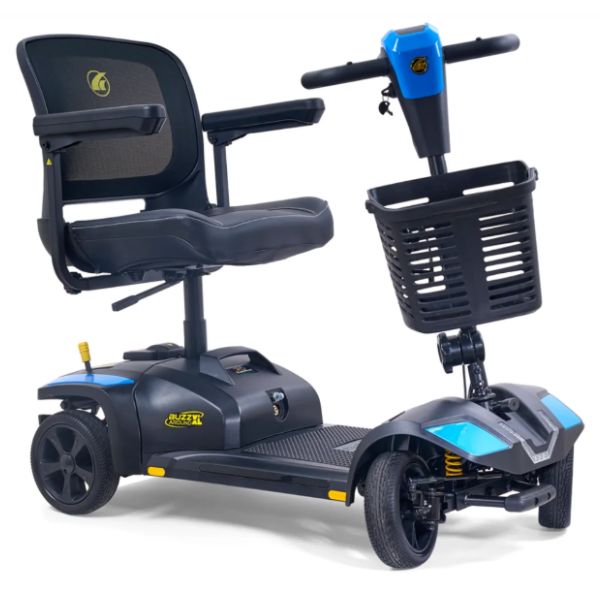 Golden Buzzaround XL Portable Mobility Scooter in Blue