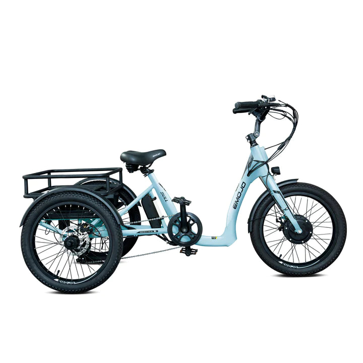 Color blue Emojo Bull e-trike view