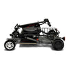 ComfyGo MS-5000 Black Foldable Mobility Electric Scooter Folded Down Left Side View