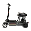 ComfyGo MS-5000 Black Foldable Mobility Electric Scooter Seat Folded Down Left Side View