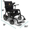 Phoenix Carbon Fiber Portable Electric Wheelchair By ComfyGo Upgraded Textile Dimensions