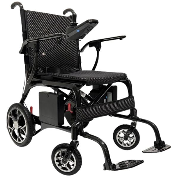 Phoenix Carbon Fiber Portable Electric Wheelchair By ComfyGo Standard Textile