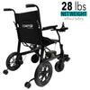 X-Lite Ultra Lightweight Folding Electric Wheelchair By ComfyGo Weight without the Battery