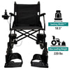 X-Lite Ultra Lightweight Folding Electric Wheelchair By ComfyGo Weight Capacity