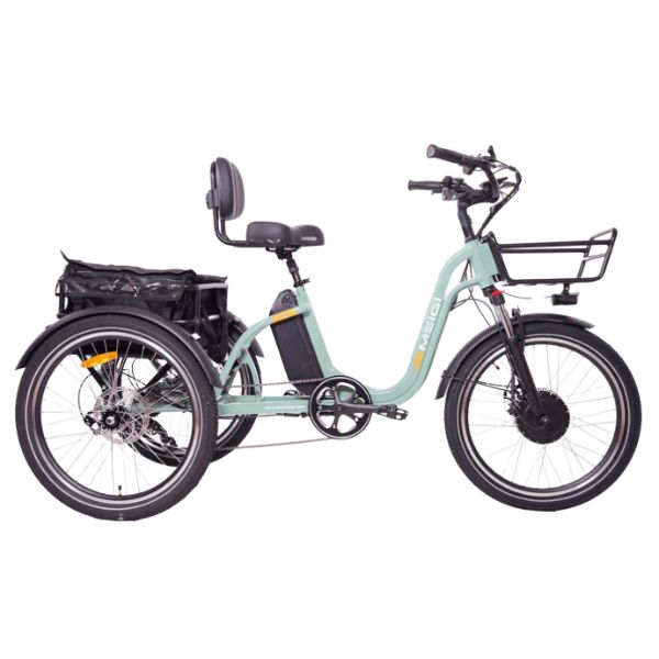 DWMEIGI MG2303 Blue Blazer Full Suspension Electric Trike Right Side View