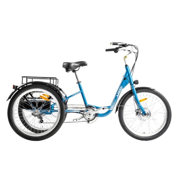 DWMEIGI MG708 Blue Hera Urban Electric Trike Right Side View