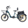 DWMEIGI MG2301 Green Silverado-HD Fat Tire Electric Trike Left Side View