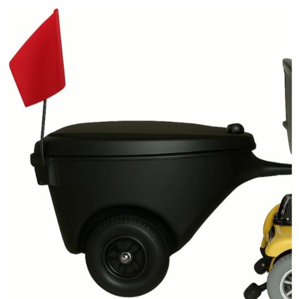 Discover Your Mobility Scooter Coach Left Side View with the Flag