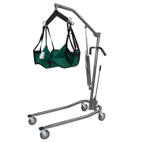Drive Medical Deluxe Hydraulic Patient Lift Silver Vein Frame with Sling