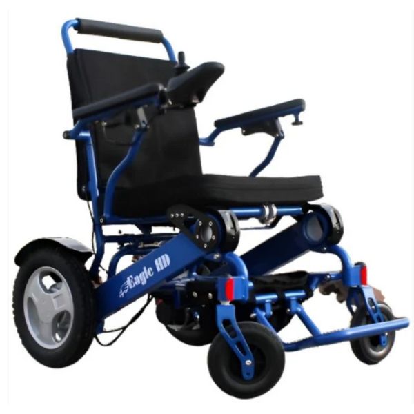 Eagle Bariatric Portable Power Wheelchair in Blue