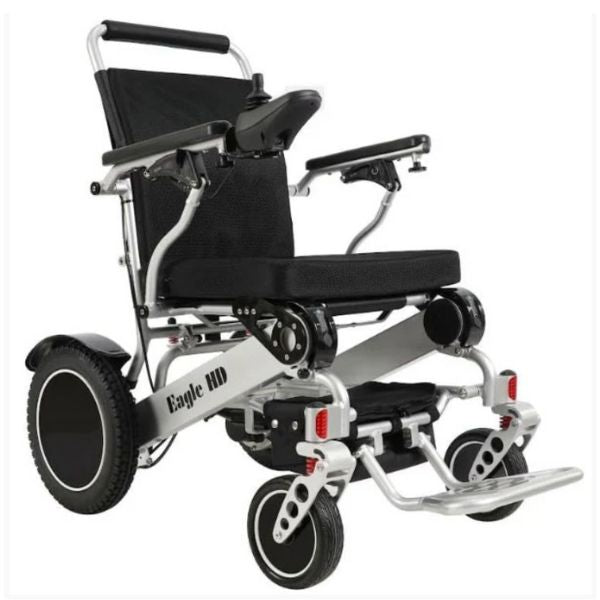 Eagle Bariatric Portable Power Wheelchair in Silver