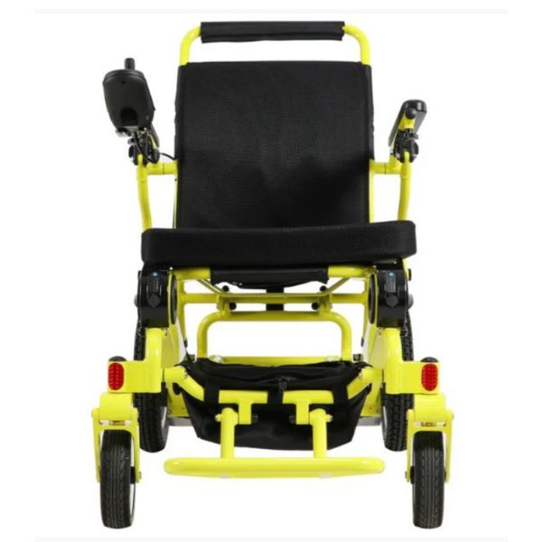 Eagle Bariatric Portable Power Wheelchair in Yellow Front View