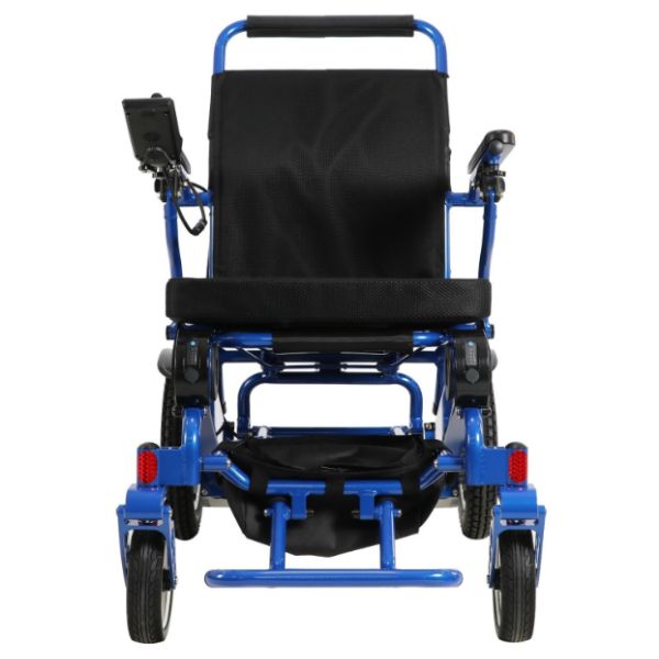 Eagle Bariatric Portable Power Wheelchair in Blue Front View