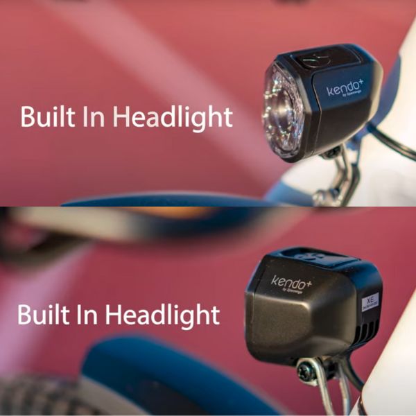 Emojo Bison S built-in headlight