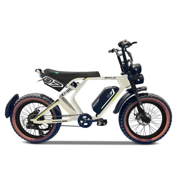 Color White Emojo Streetrod E-bike