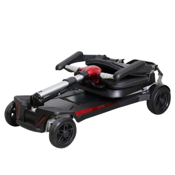 Enhance Mobility Mobifree Folding 4-Wheel Mobility Scooter in Folding Position