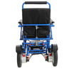 Falcon Folding Power Wheelchair in Blue Rear View