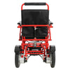 Falcon Folding Power Wheelchair in Red Rear View
