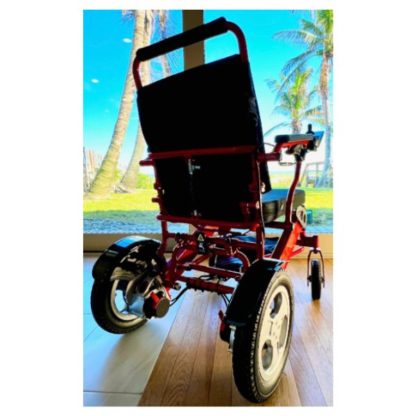 Falcon Folding Power Wheelchair in an Outdoor Surrounding