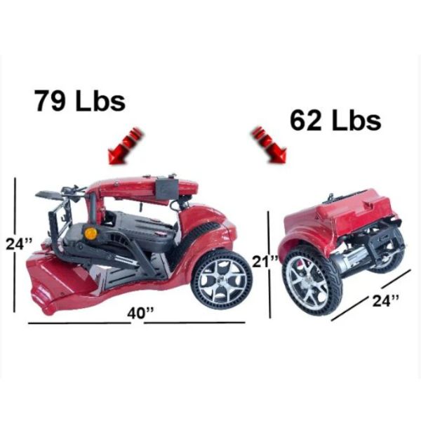 Gladiator 4 Wheel Heavy Duty Mobility Scooter Weights