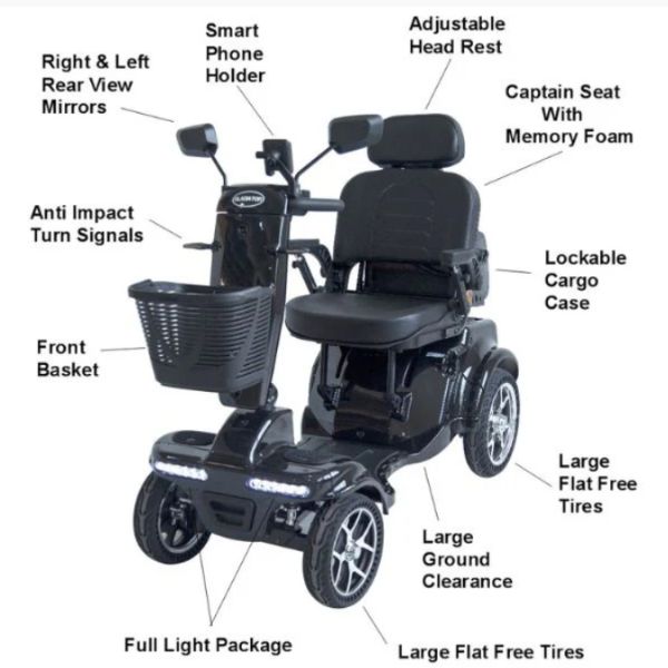 Gladiator 4 Wheel Heavy Duty Mobility Scooter Parts