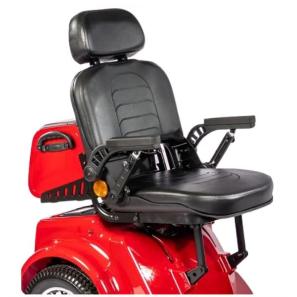 Gladiator 4 Wheel Heavy Duty Mobility Scooter Luxury Seat in Red