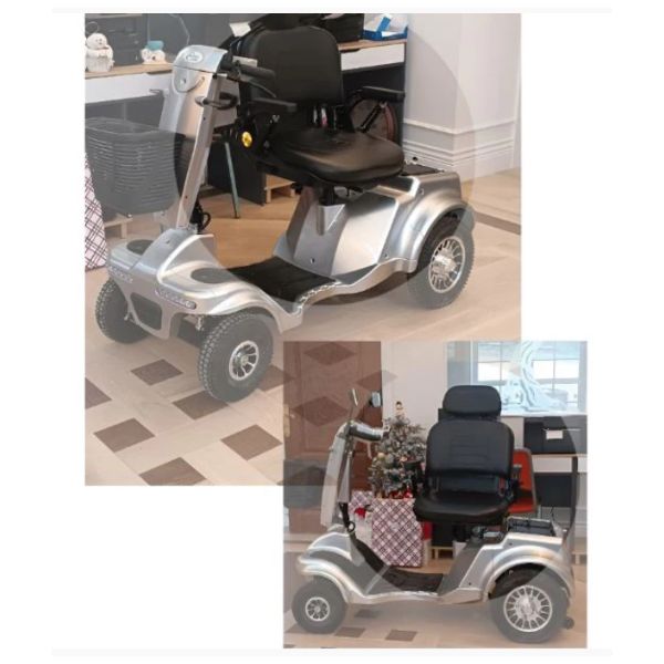 Gladiator 4 Wheel Heavy Duty Mobility Scooter Swivel Chair