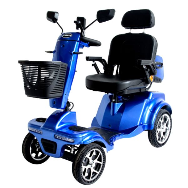 Gladiator 4 Wheel Heavy Duty Mobility Scooter in Blue