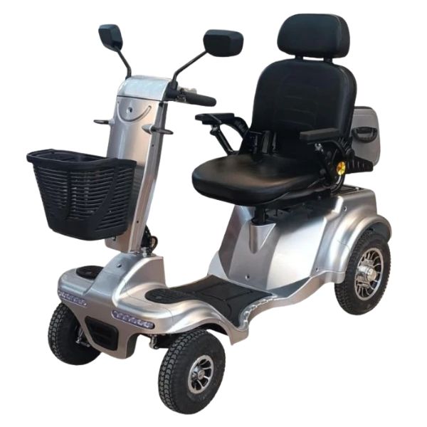 Gladiator 4 Wheel Heavy Duty Mobility Scooter in Silver