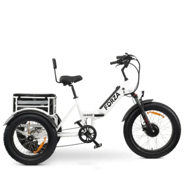 Go Bike Forza Electric Tricycle White Right Side View