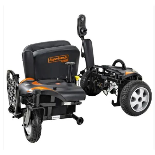 SuperHandy GoRide CRZ Portable Power Wheelchair Disassembled