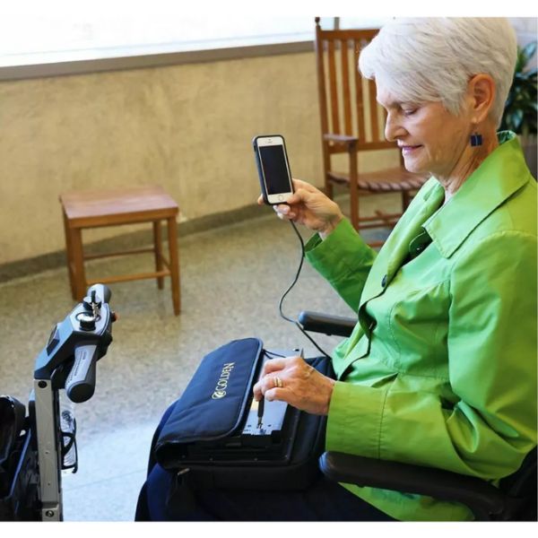 Golden Technologies Buzzaround Carry On Folding Mobility Scooter GB120 Battery Can Charge Your Phone View