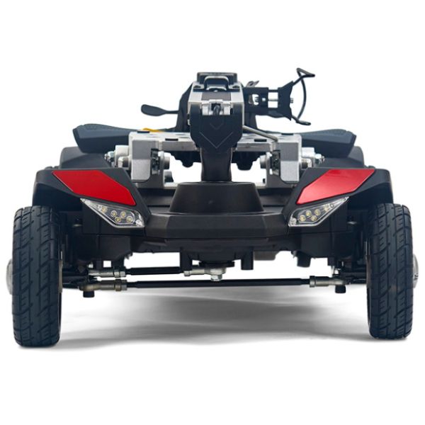 Golden Technologies Buzzaround Carry On Folding Mobility Scooter GB120 Red Color Front Light View