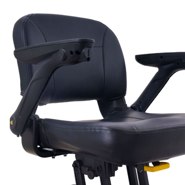 Golden Technologies Buzzaround Carry On HD Folding Mobility Scooter Showing the Seat