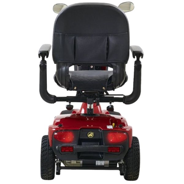 Golden Technologies Companion 4-Wheel Bariatric Scooter GC440 Crimson Red Color Back View