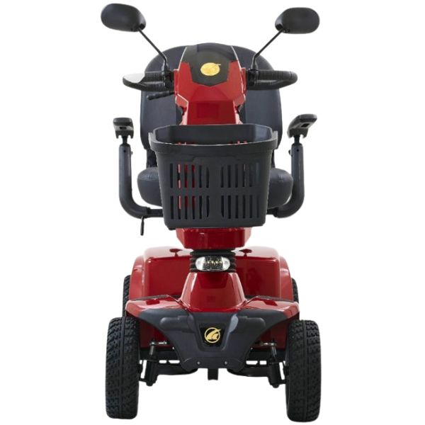 Golden Technologies Companion 4-Wheel Bariatric Scooter GC440 Crimson Red Color Front View