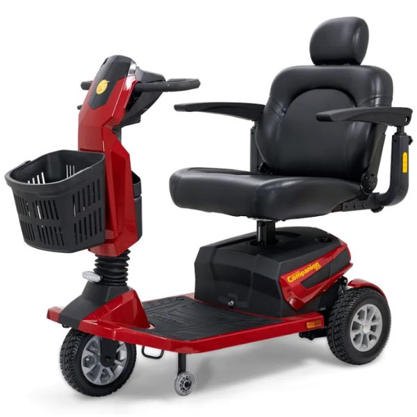 Golden Technologies Companion HD 3-Wheel Mobilty Scooter GC540 Crimson Red Color