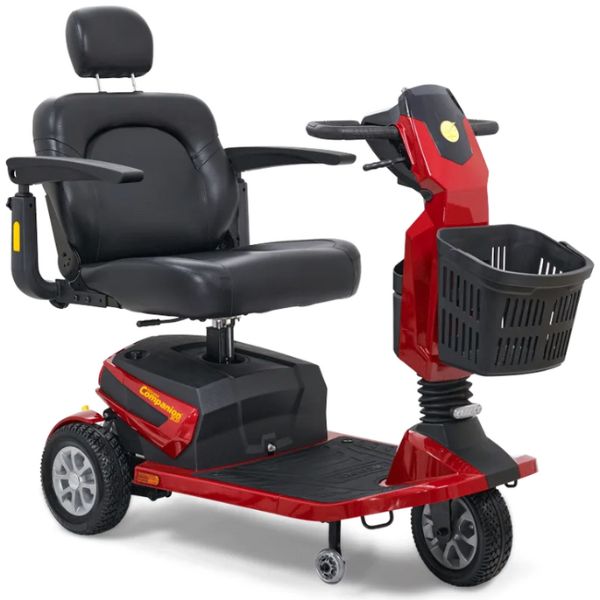Golden Technologies Companion HD 3-Wheel Mobilty Scooter GC540 Crimson Red Color
