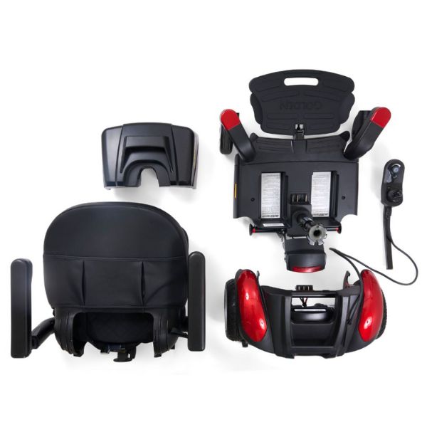 Golden Technologies BuzzAbout Power Chair Disassembled into Pieces
