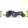 Golden Buzzarround CarryOn Travel Power Wheelchair GP130 Main Frame Folded View
