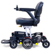 Golden Buzzarround CarryOn Travel Power Wheelchair GP130 Velvet Red Left Side View