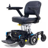 Golden Buzzarround CarryOn Travel Power Wheelchair GP130 with Coastal Blue Shrouds