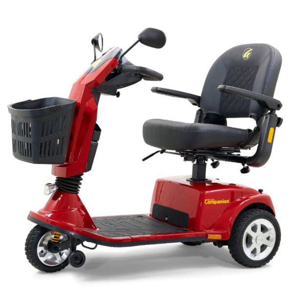 Golden Technologies Companion 3-Wheel Full Size Scooter in Red Color