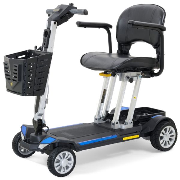 Golden Technologies Buzzaround Carry On Folding Mobility Scooter GB120 Blue Color View